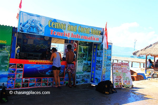 There are many tour agencies to choose from on Gili Trawangan
