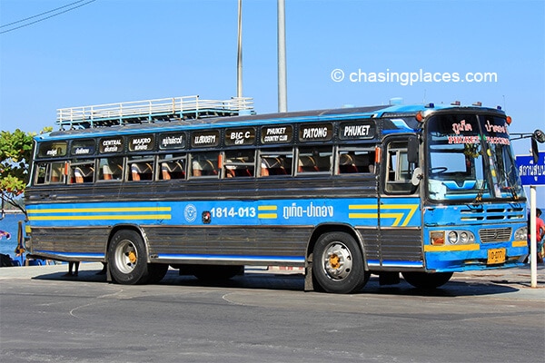 A songthaew near Patong Beach Phuket