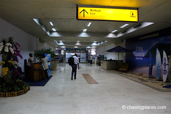 Once you collect your luggage head straight through these doors to-get a taxi or private driver