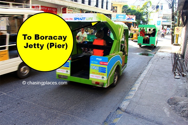 Take a tricycle when you are leaving Boracay for Kalibo Airport