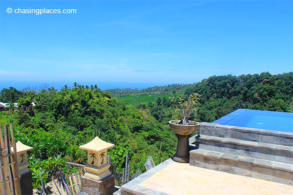 The beautiful view from Rinjani Lodge in Senaru Lombok