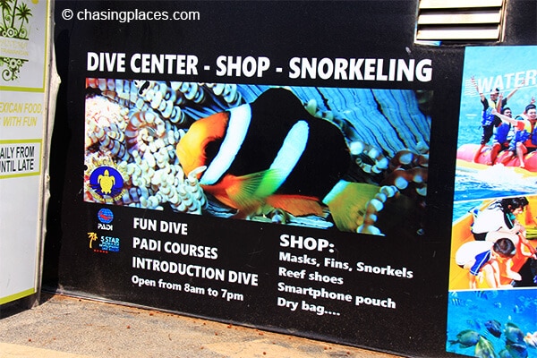 Diving is popular on Gili Trawangan