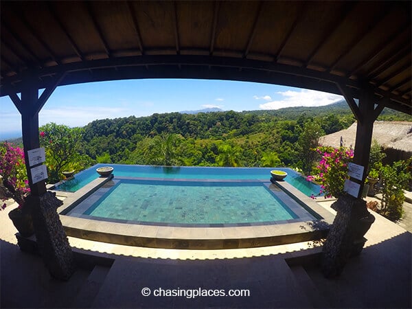 One of Rinjani Lodges awesome infinity pools