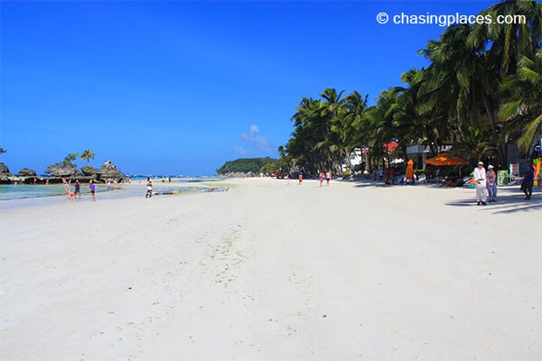 The majestic White Beach