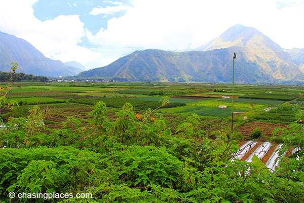 The landscape around Sembalun