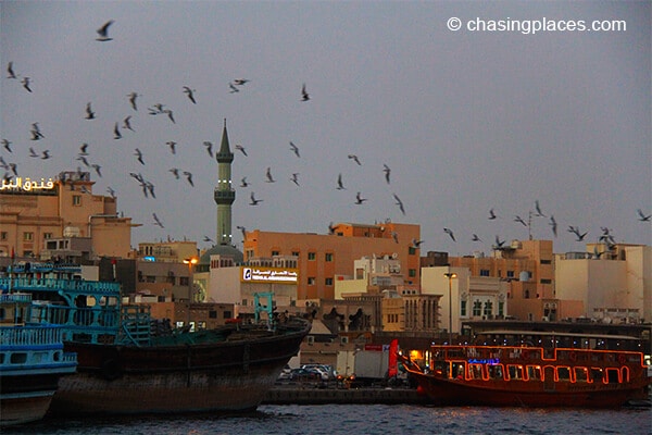 The beautiful Dubai Creek with Deira in the background.
