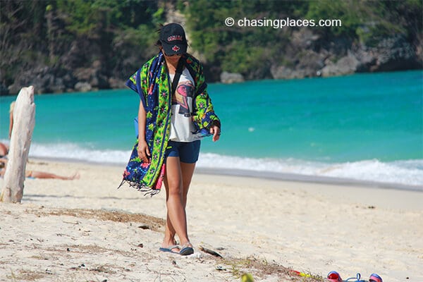 Walking on Ilig-Iligan.