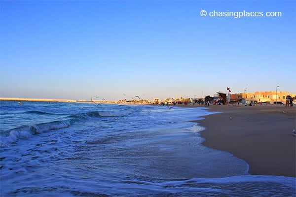 Dubai beaches are beautiful. 